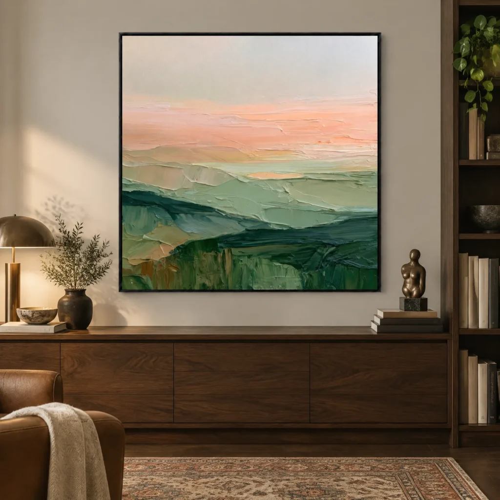 S054 | Lower Ridge – Abstract Mountain Wall Art