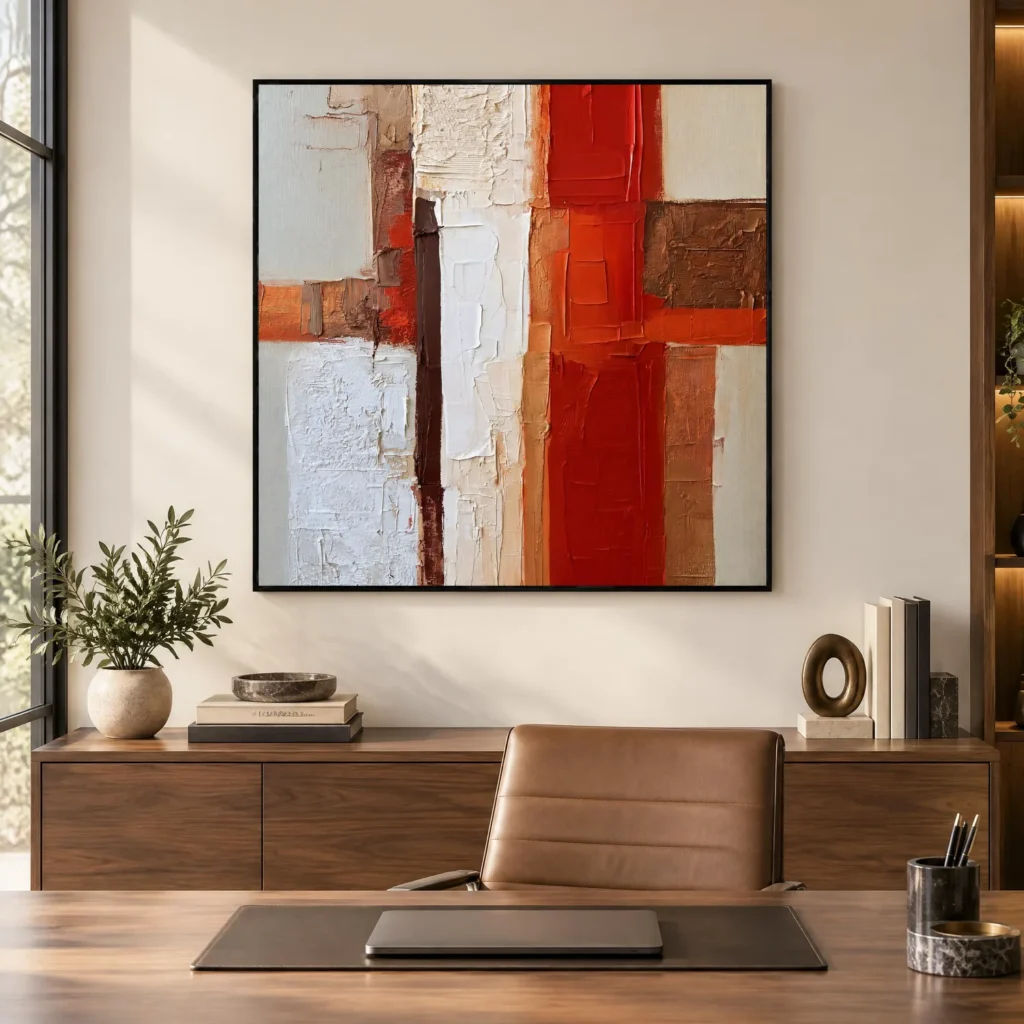 S052 | Material Crossing – Modern Textured Wall Art