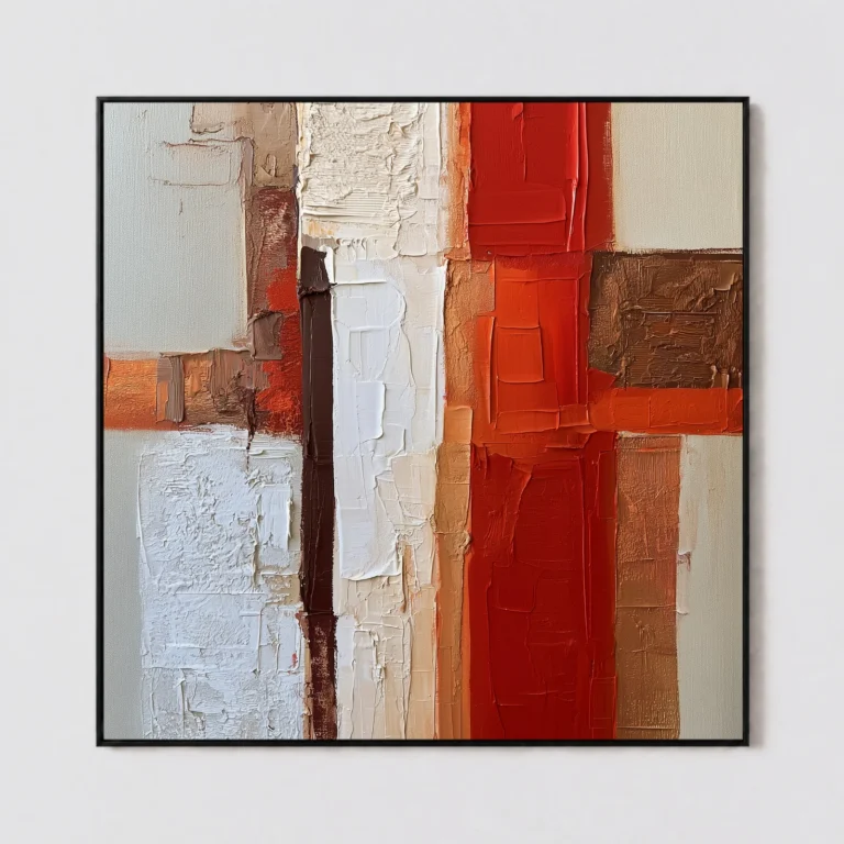 S052 | Material Crossing – Modern Textured Wall Art