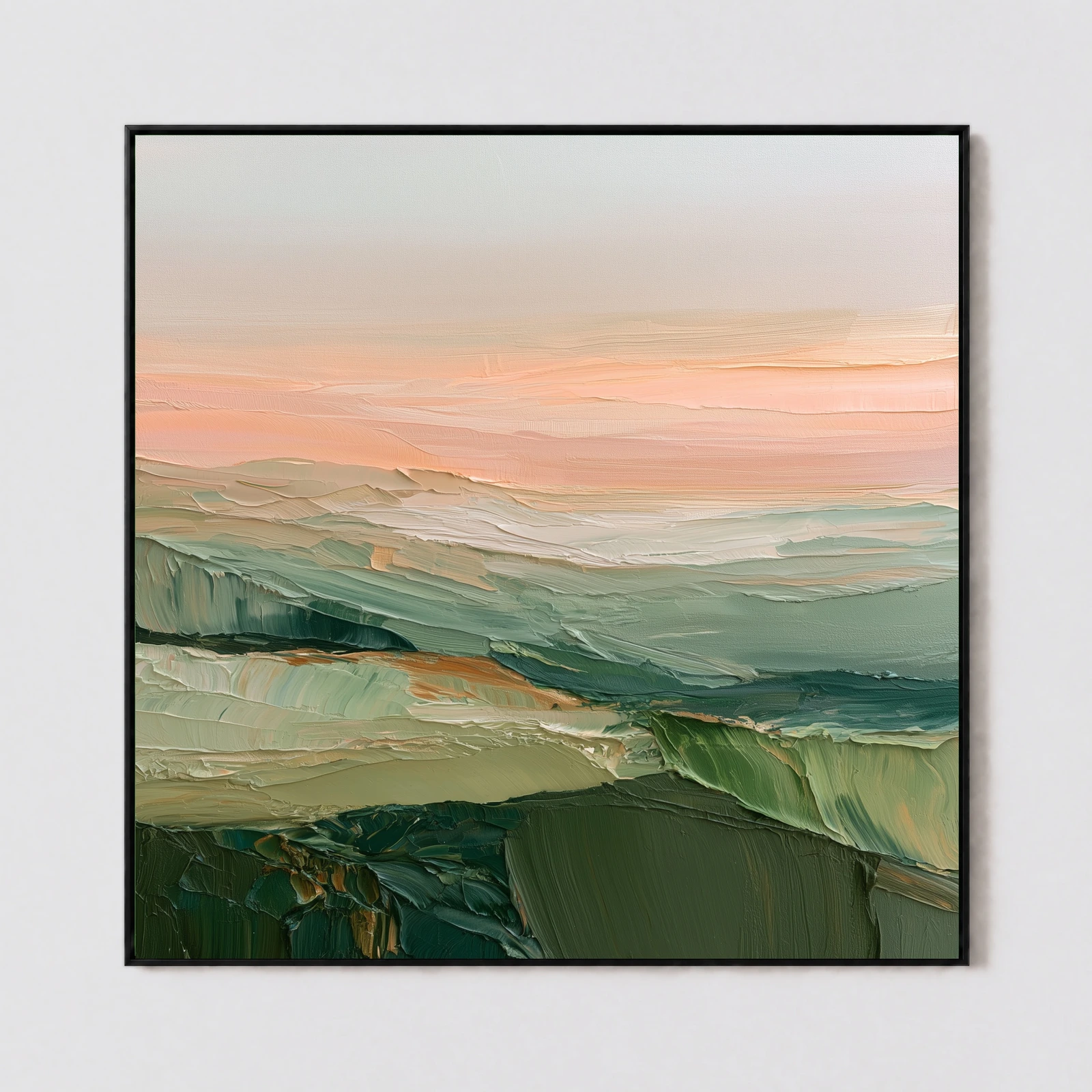 S058 | Ochre Cut – Textured Abstract Wall Art