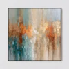 S045 | Ochre Field – Textured Abstract Wall Art