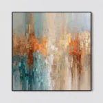 S045 | Ochre Field – Textured Abstract Wall Art
