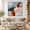 off-axis-black-red-abstract-wall-art-display-01 S037 | Off Axis – Black Red Abstract Wall Art
