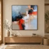 off-axis-black-red-abstract-wall-art-display-03 S037 | Off Axis – Black Red Abstract Wall Art