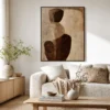open-ground-beige-abstract-painting-display-01 P084 | Open Ground – Beige Abstract Painting