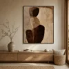 open-ground-beige-abstract-painting-display-02 P084 | Open Ground – Beige Abstract Painting
