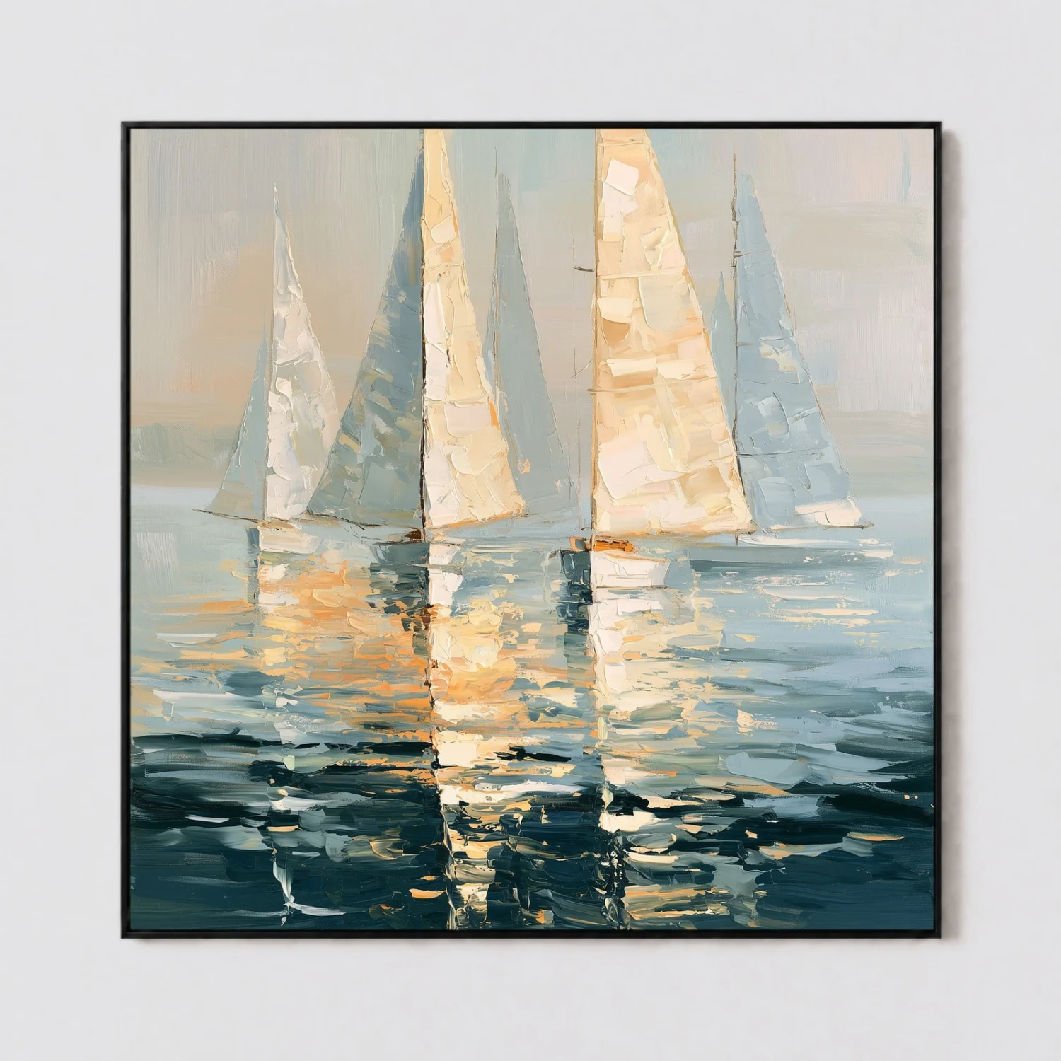 open-reach-coastal-sailboat-art-open-reach-coastal-sailboat-art-T-1x1-black-frame-wall S048 | Open Reach – Coastal Sailboat Art