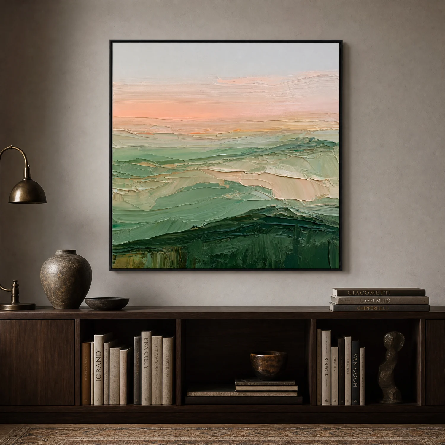 pale-ridge-abstract-mountain-wall-art-display-02 S056 | Pale Ridge – Abstract Mountain Wall Art
