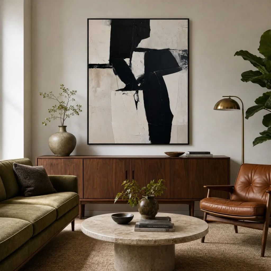 P114 | Point of Support – Modern Abstract Wall Art