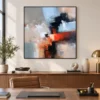 red-crossing-red-abstract-wall-art-display-02 S033 | Red Crossing – Red Abstract Wall Art