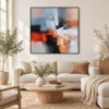 red-interval-red-abstract-painting-display-01 S034 | Red Interval – Red Abstract Painting