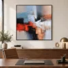 red-interval-red-abstract-painting-display-02 S034 | Red Interval – Red Abstract Painting