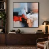 red-interval-red-abstract-painting-display-04 S034 | Red Interval – Red Abstract Painting