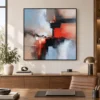 red-junction-geometric-abstract-wall-art-display-02 S036 | Red Junction – Geometric Abstract Wall Art