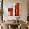 red-threshold-textured-abstract-art-display-03 S050 | Red Threshold – Textured Abstract Art