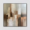 rust-across-gray-geometric-abstract-wall-art-rust-across-gray-geometric-abstract-wall-art-T-1x1-black-frame-wall S066 | Rust Across Gray – Geometric Abstract Wall Art