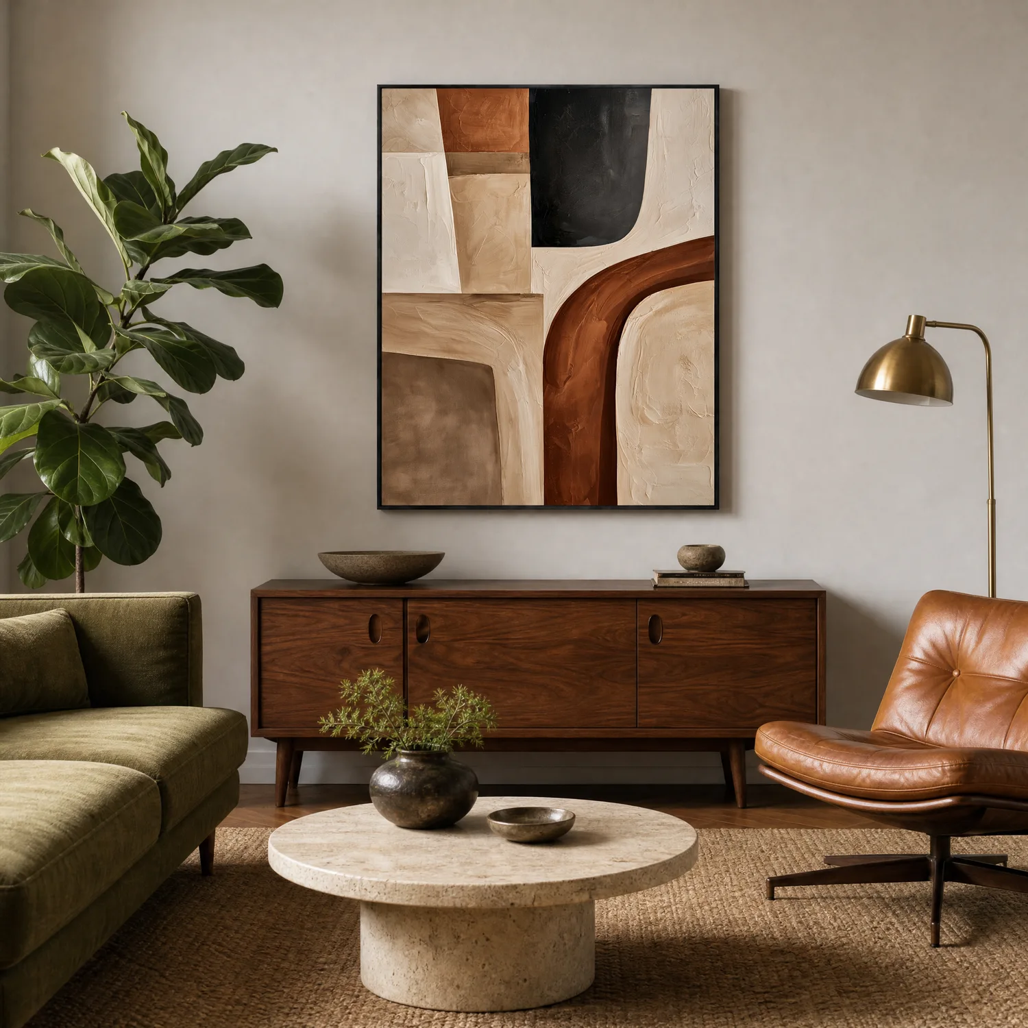 rust-around-ivory-terracotta-wall-art-display-01 P091 | Rust Around Ivory – Terracotta Wall Art