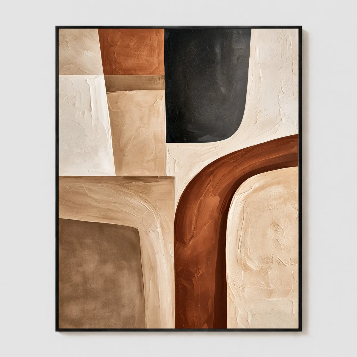 P091 | Rust Around Ivory – Terracotta Wall Art