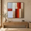 rust-axis-red-abstract-wall-art-display-03 S049 | Rust Axis – Red Abstract Wall Art