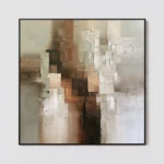S067 | Rust Spine – Brown Abstract Wall Art