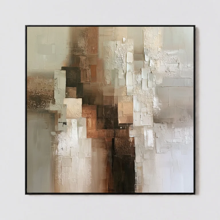 S067 | Rust Spine – Brown Abstract Wall Art