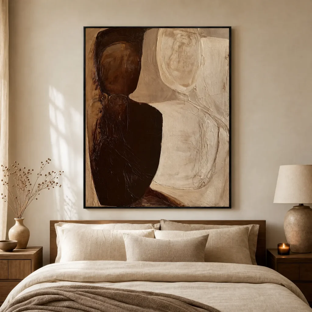 P086 | Side by Side – Abstract Figurative Painting