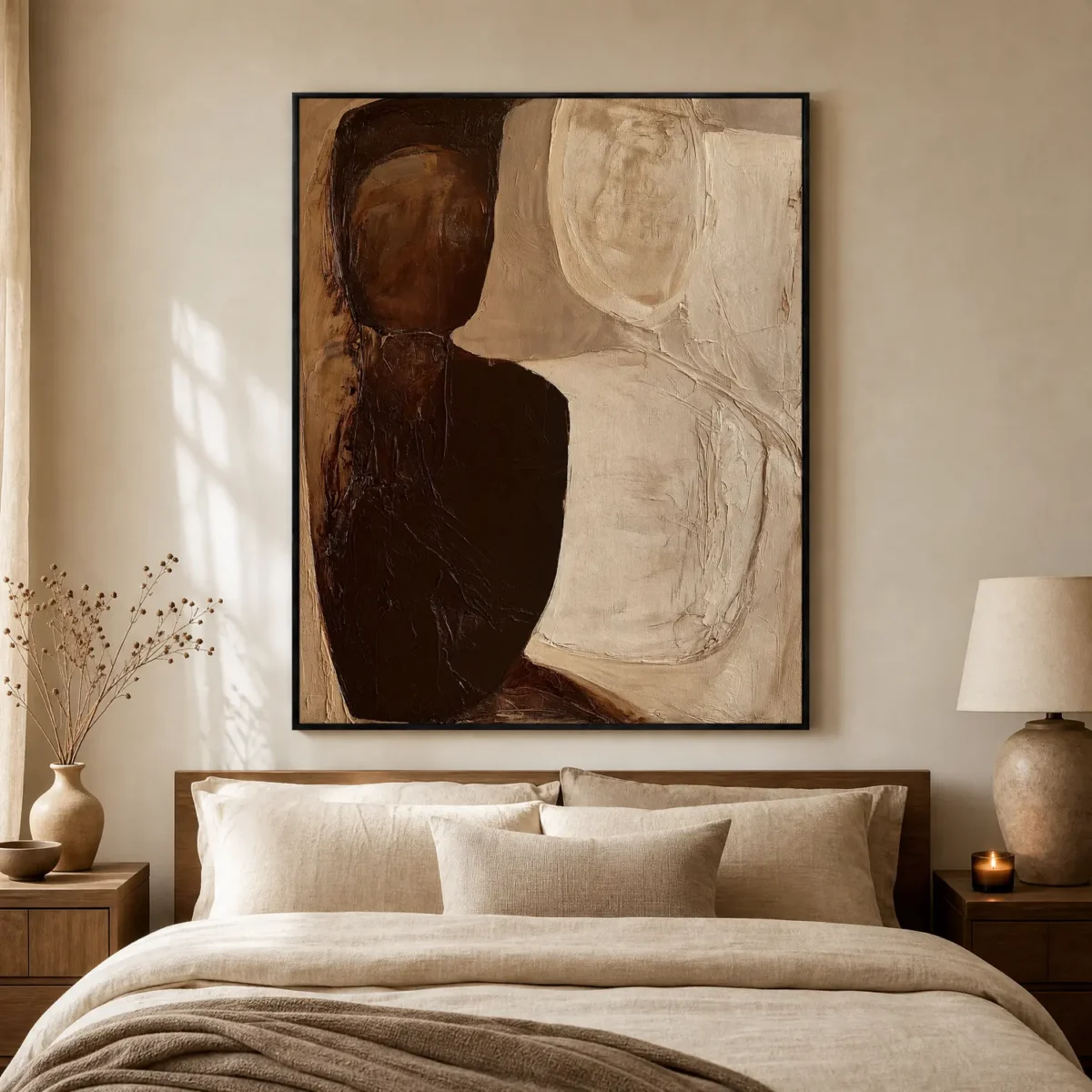 P086 | Side by Side – Abstract Figurative Painting