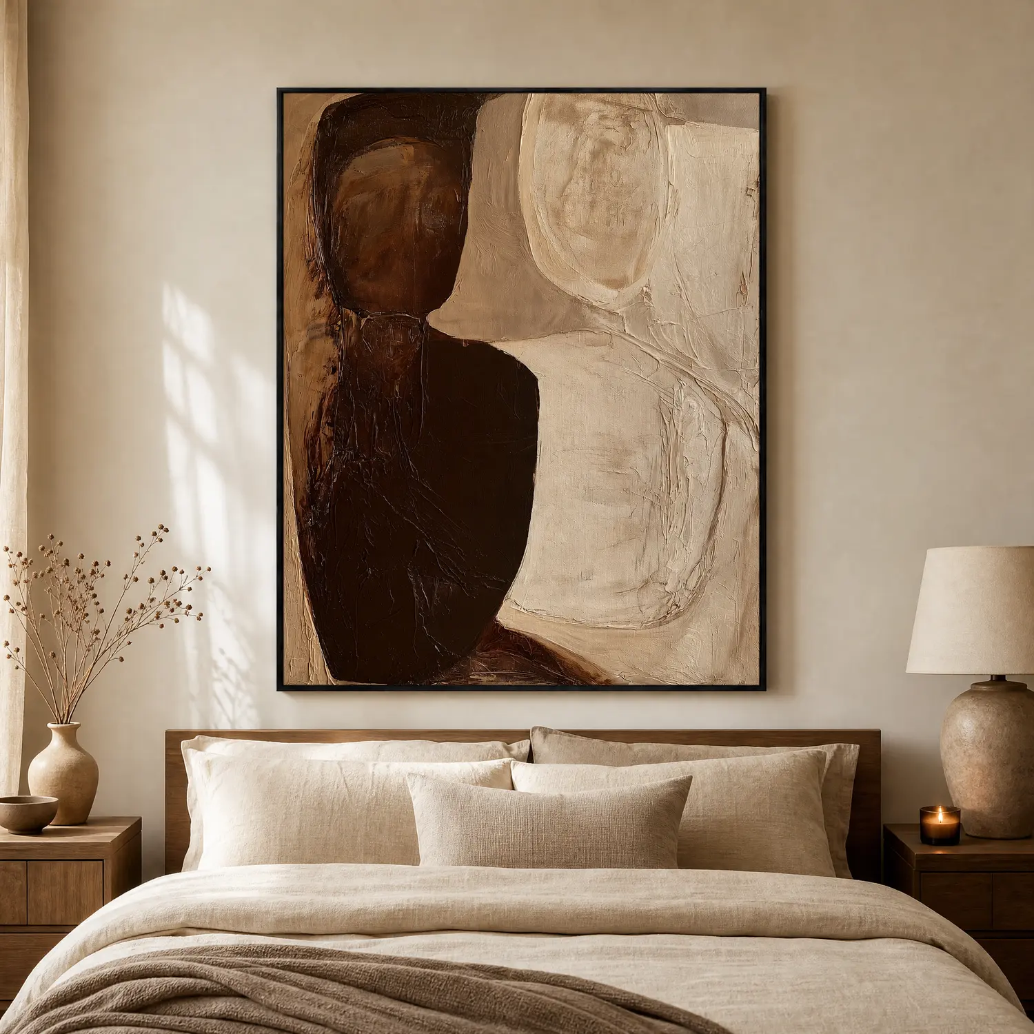 side-by-side-abstract-figurative-painting-display-02 P086 | Side by Side – Abstract Figurative Painting