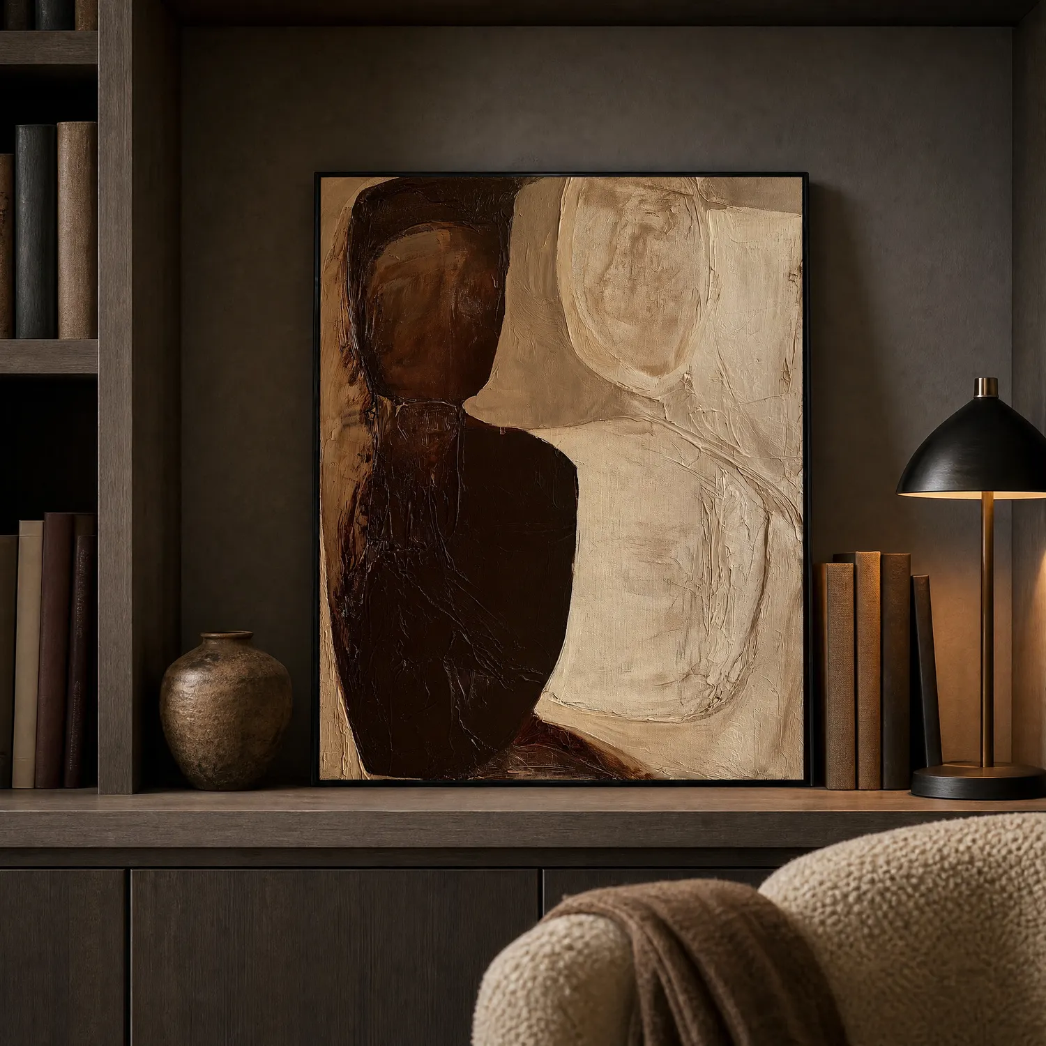 side-by-side-abstract-figurative-painting-display-03 P086 | Side by Side – Abstract Figurative Painting