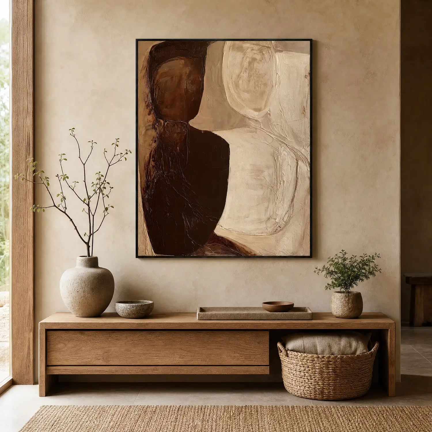 side-by-side-abstract-figurative-painting-display-04 P086 | Side by Side – Abstract Figurative Painting