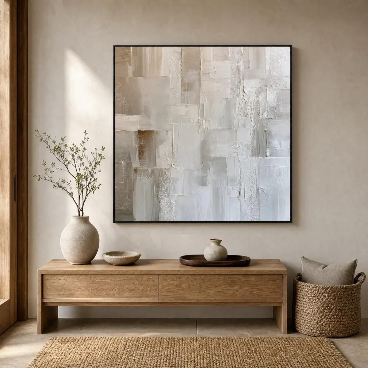 S073 | Stone Passage – Textured Abstract Wall Art