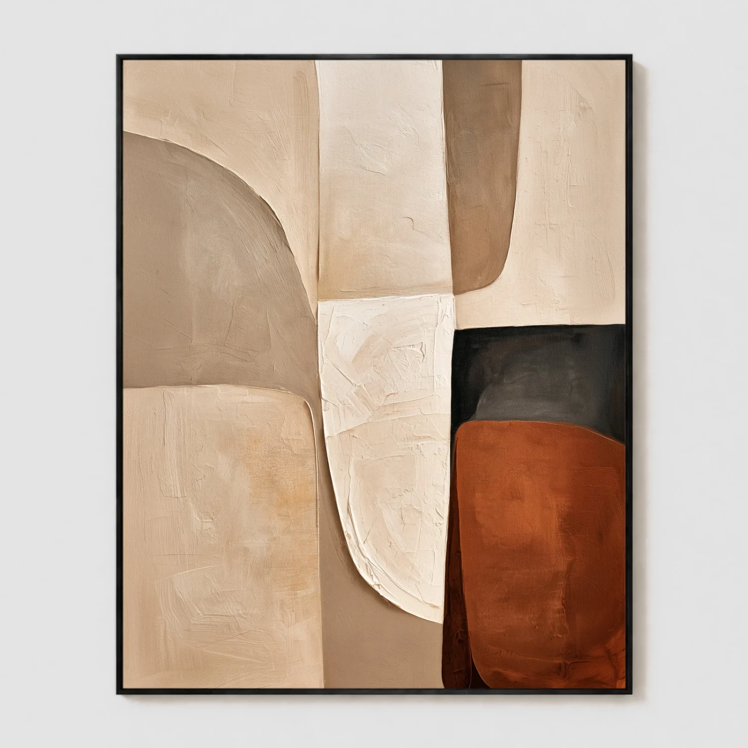 the-long-strip-geometric-wall-art-the-long-strip-geometric-wall-art-T-4x5-black-frame-wall P090 | The Long Strip – Geometric Wall Art