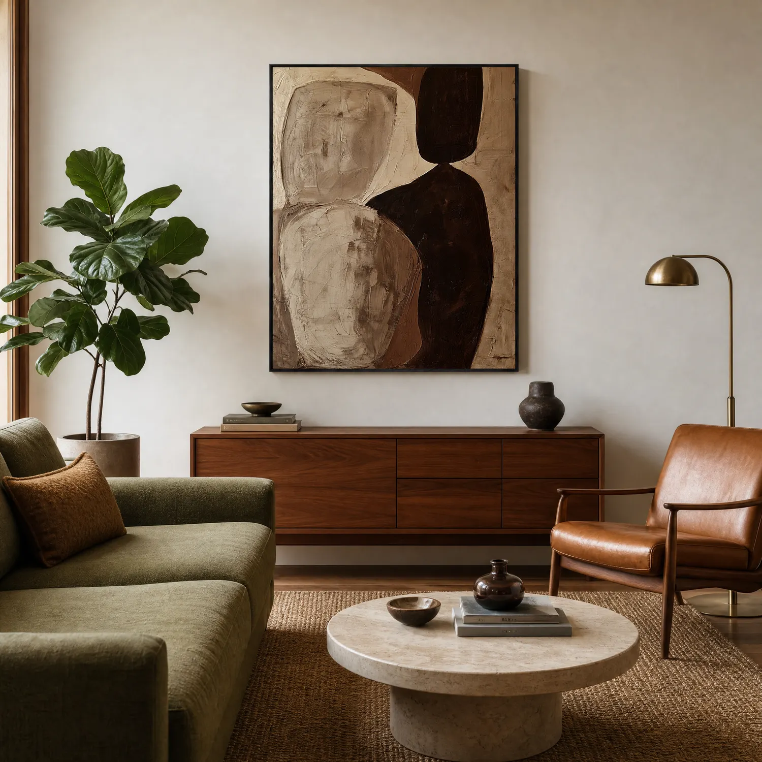 the-meeting-point-neutral-abstract-wall-art-display-01 P083 | The Meeting Point – Neutral Abstract Wall Art