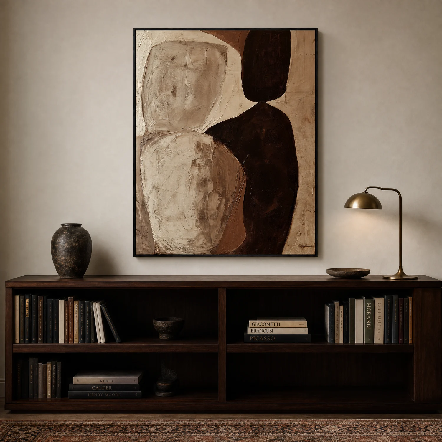 the-meeting-point-neutral-abstract-wall-art-display-02 P083 | The Meeting Point – Neutral Abstract Wall Art