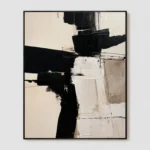 P113 | The White Stack – Geometric Abstract Painting