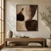 three-forms-brown-abstract-wall-art-display-02 P087 | Three Forms – Brown Abstract Wall Art