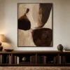 three-forms-brown-abstract-wall-art-display-03 P087 | Three Forms – Brown Abstract Wall Art