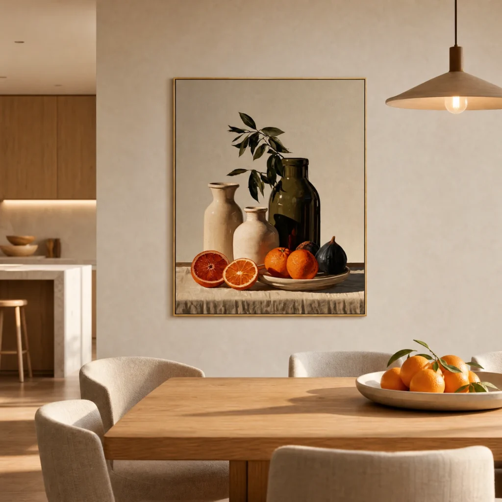 P102 | Two Pale Vases – Still Life Oil Painting