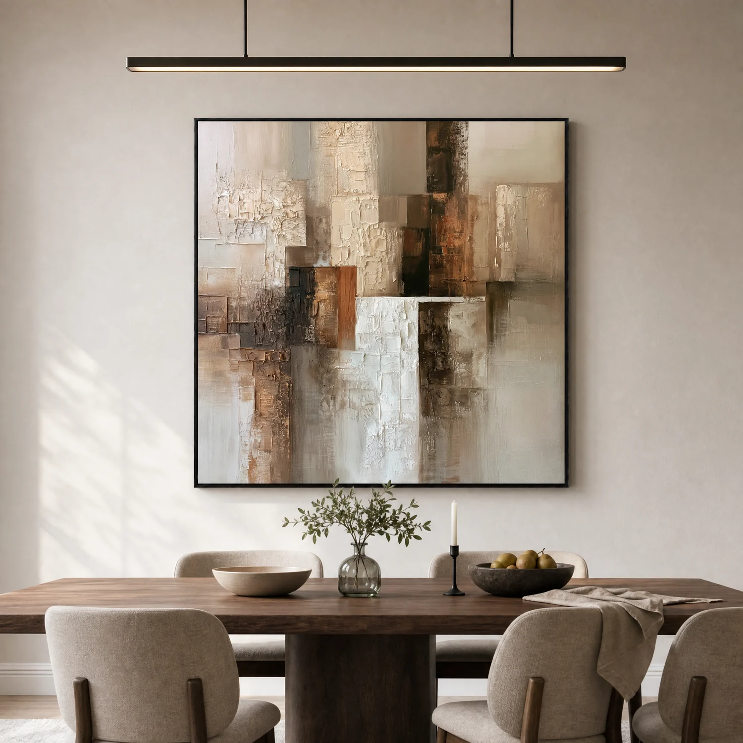 umber-column-brown-abstract-wall-art-display-03 S064 | Umber Column – Brown Abstract Wall Art
