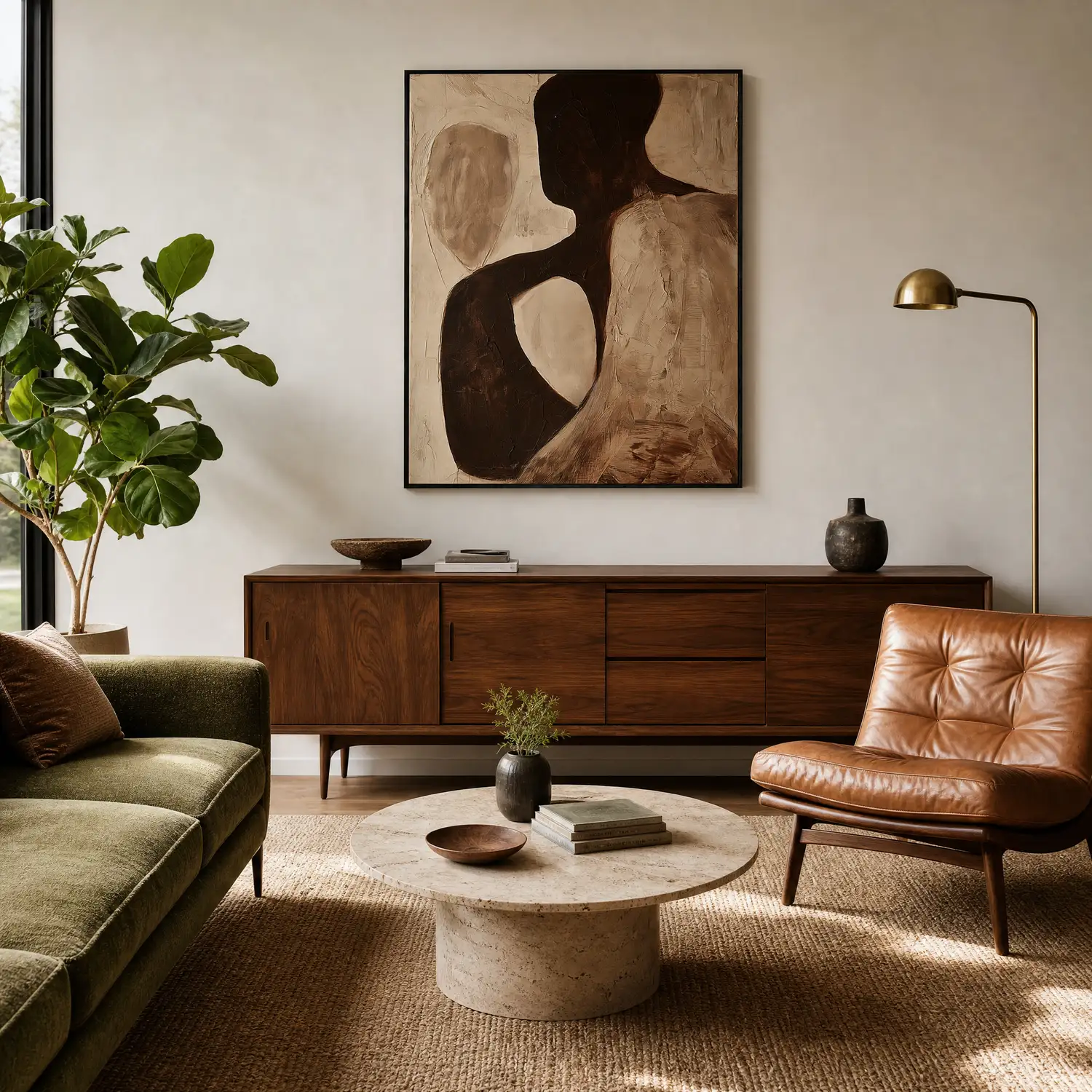 umber-loop-textured-abstract-wall-art-display-01 P085 | Umber Loop – Textured Abstract Wall Art