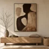 umber-loop-textured-abstract-wall-art-display-02 P085 | Umber Loop – Textured Abstract Wall Art