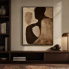 umber-loop-textured-abstract-wall-art-display-03 P085 | Umber Loop – Textured Abstract Wall Art