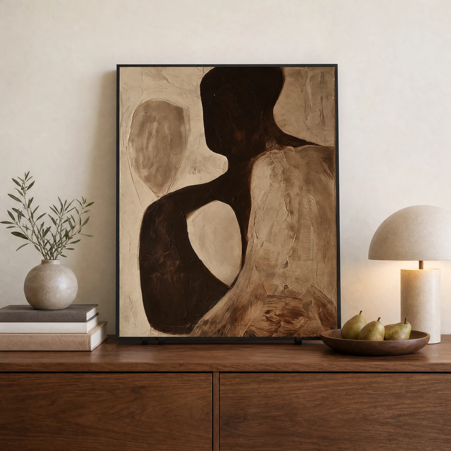umber-loop-textured-abstract-wall-art-display-04 P085 | Umber Loop – Textured Abstract Wall Art