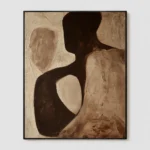 P085 | Umber Loop – Textured Abstract Wall Art