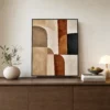 uprights-in-balance-textured-abstract-painting-display-04 P092 | Uprights in Balance – Textured Abstract Painting