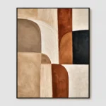 P092 | Uprights in Balance – Textured Abstract Painting
