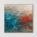 S047 | Warm Current – Abstract Coastal Wall Art
