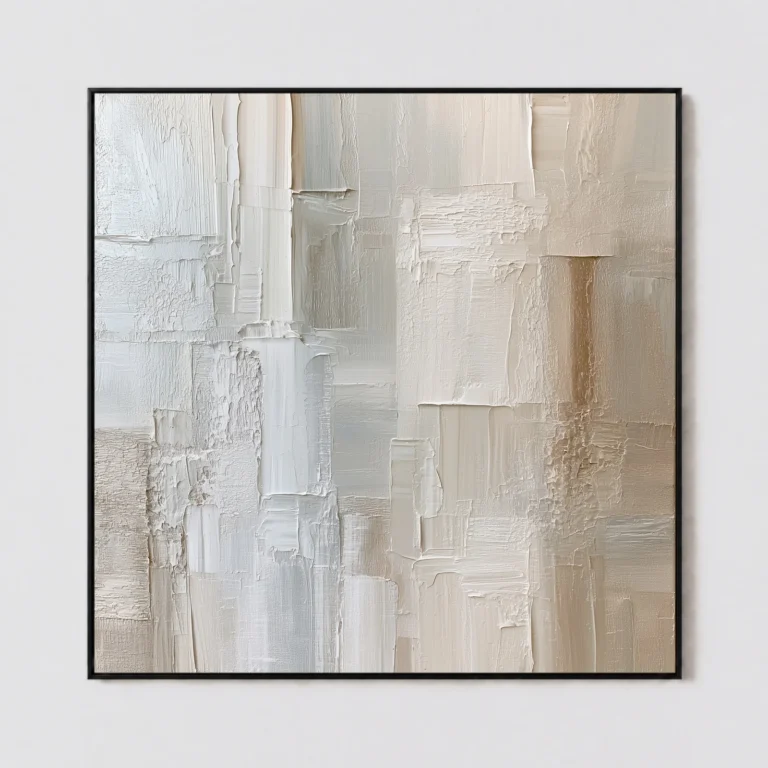 S069 | Warm Recess – Neutral Abstract Wall Art