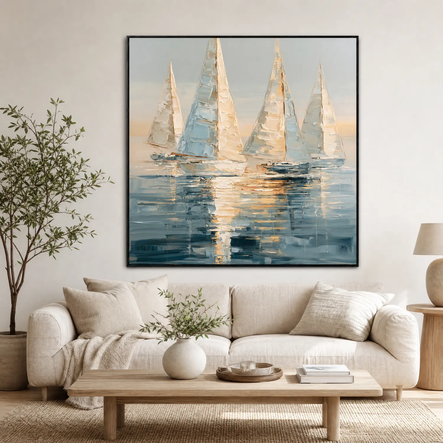 warm-wake-sailboat-wall-art-display-01 S050 | Warm Wake – Sailboat Wall Art