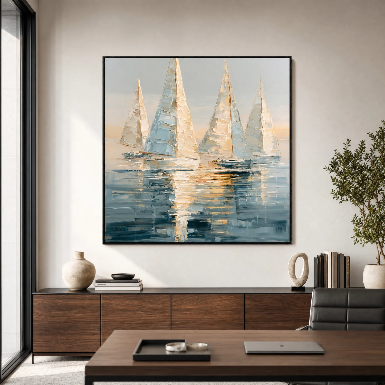 warm-wake-sailboat-wall-art-display-02 S050 | Warm Wake – Sailboat Wall Art